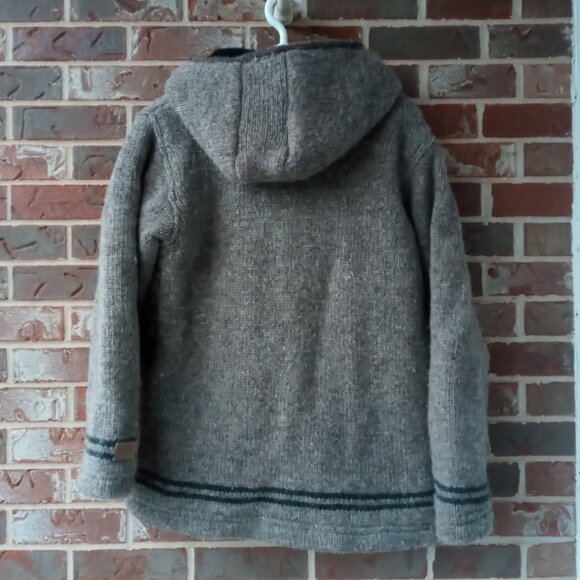 Kyber Outerwear Hooded Zip Up Nepal Sweater Jacket 100% Wool size Medium - Picture 2 of 7